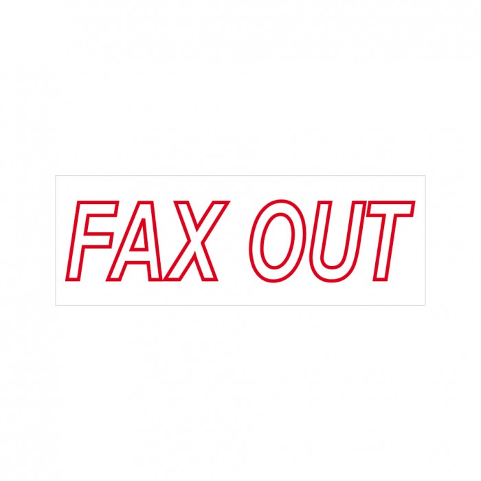Fax Out Stock Stamp 4911/37 38x14mm